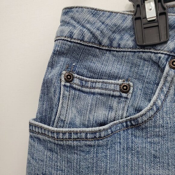 Faded Glory Woman's Petite Vintage Light Wash High Rise Taper Mom Jeans Plus 16P - Picture 2 of 6